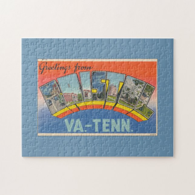 Vintage Greetings from Bristol Postcard Jigsaw Puzzle (Horizontal)