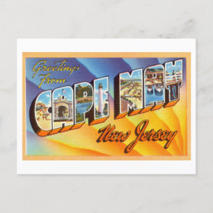 Vintage Greetings from Cape May, New Jersey Postcard