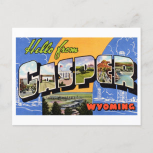 Vintage Greetings from Casper, Wyoming Postcard