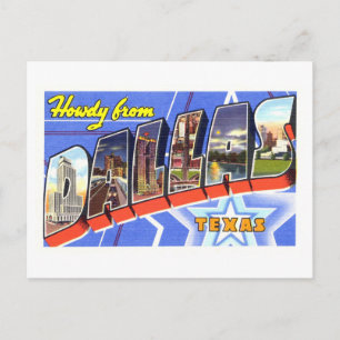 Vintage Greetings from Dallas, Texas Postcard