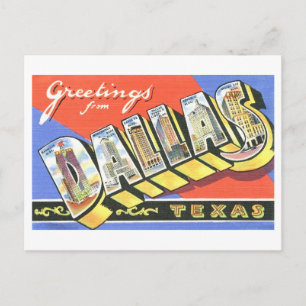 Vintage Greetings from Dallas, Texas Postcard