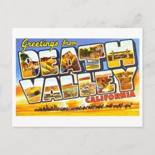 Vintage Greetings from Death Valley, California Postcard