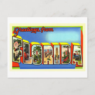 Vintage Greetings from Florida Postcard