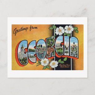 Vintage Greetings from Georgia Postcard