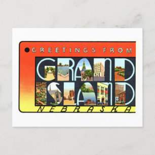 Vintage Greetings from Grand Island, Nebraska, Postcard