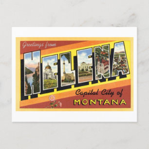Vintage Greetings from Helena, Montana Postcard