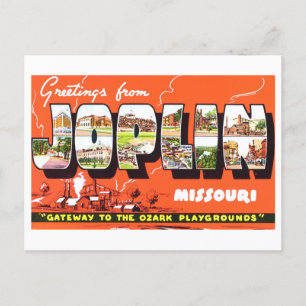 Vintage Greetings from Joplin, Missouri, Postcard