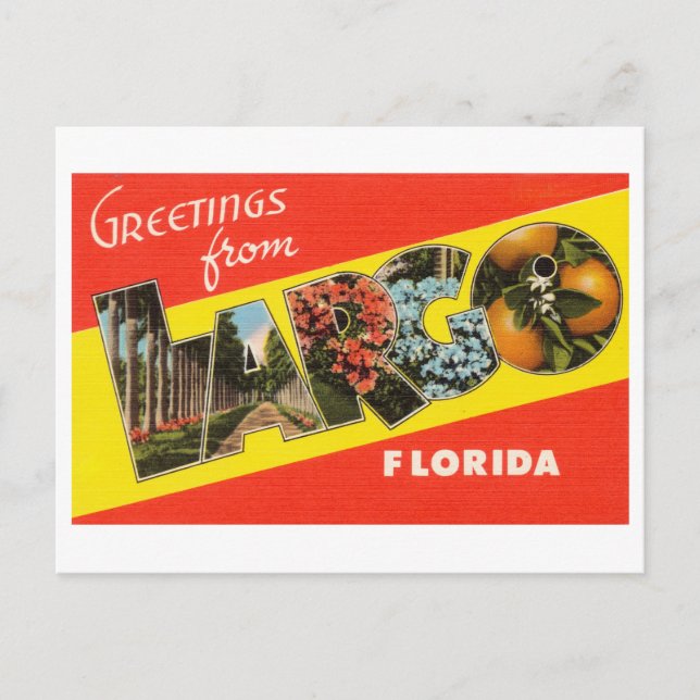 Vintage Greetings from Largo, Florida Postcard (Front)
