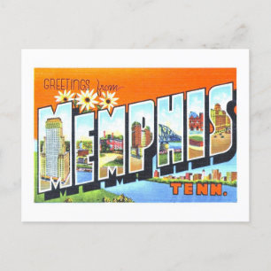 Vintage Greetings from Memphis, Tennessee, Postcard