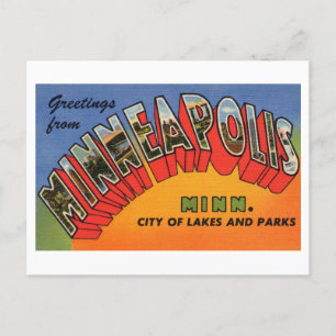 Vintage Greetings from Minneapolis, Minnesota Postcard