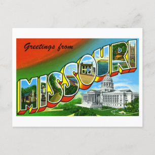 Vintage Greetings from Missouri Postcard