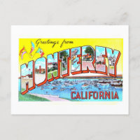 Vintage Greetings from Monterey, California,