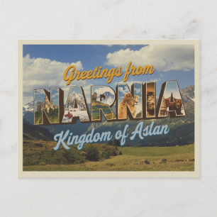 Vintage "Greetings from Narnia" Postcard
