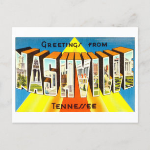 Vintage Greetings from Nashville, Tennessee Postcard