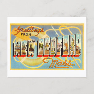 Vintage Greetings from New Bedford, Massachusetts Postcard