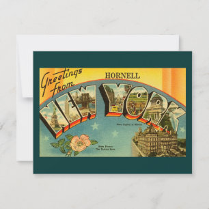 Vintage Greetings from New York Holiday Card