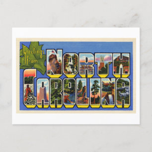 Vintage Greetings from North Carolina Postcard