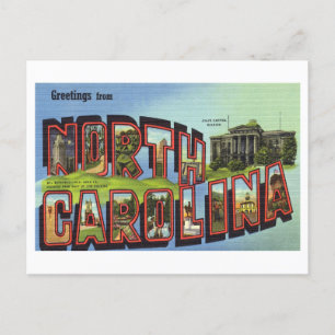 Vintage Greetings from North Carolina Postcard