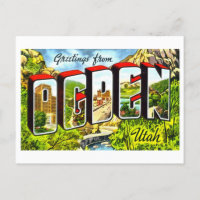 Vintage Greetings from Ogden, Utah,