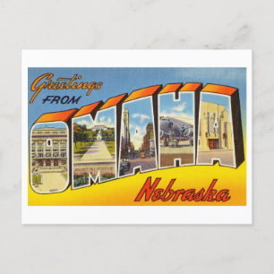 Vintage Greetings from Omaha, Nebraska Postcard