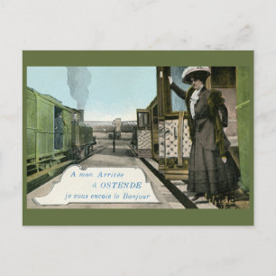 Vintage greetings from Ostend Postcard