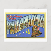 Vintage Greetings from Philadelphia, Pennsylvania