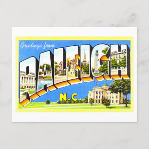 Vintage Greetings from Raleigh, North Carolina, Postcard