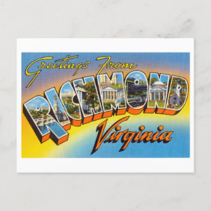 Vintage Greetings from Richmond, Virginia Postcard
