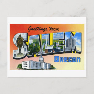 Vintage Greetings from Salem, Oregon Postcard