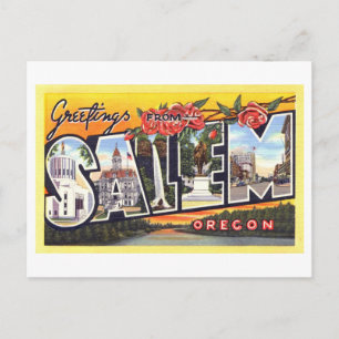Vintage Greetings from Salem, Oregon Postcard