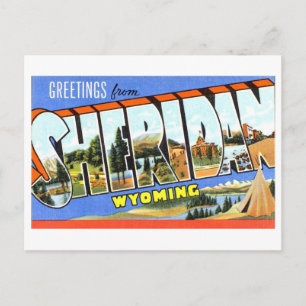 Vintage Greetings from Sheridan, Wyoming, Postcard