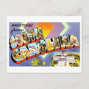 Vintage Greetings from South Carolina Postcard