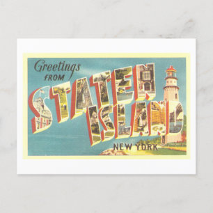 Vintage Greetings from Staten Island, New York Postcard