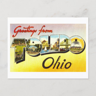 Vintage Greetings from Toledo, Ohio Postcard