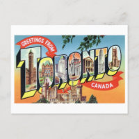 Vintage Greetings from Toronto, Canada,