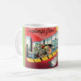Vintage Greetings Louisiana  Coffee Mug