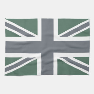 Vintage Grey Classic Union Jack British(UK) Flag Kitchen Towel