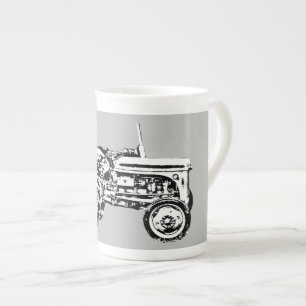 Vintage Grey massey fergison tractor Bone China Mug