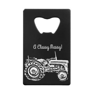 Vintage Grey massey fergison tractor  Credit Card Bottle Opener