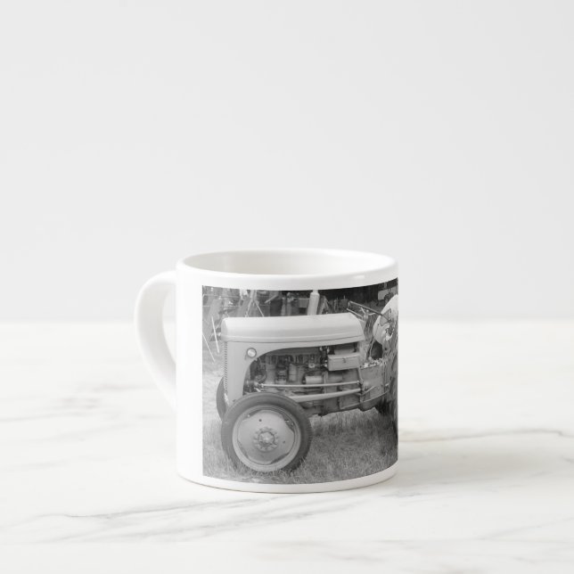 Vintage Grey massey fergison tractor Espresso Cup (Front Left)