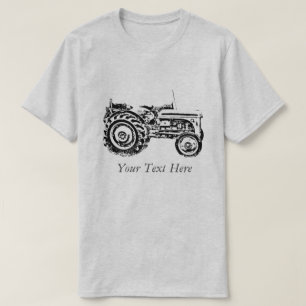 Vintage Grey massey fergison tractor photo T-Shirt