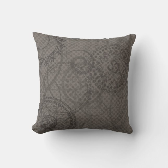 Vintage Grey MOJO Pillow (Front)