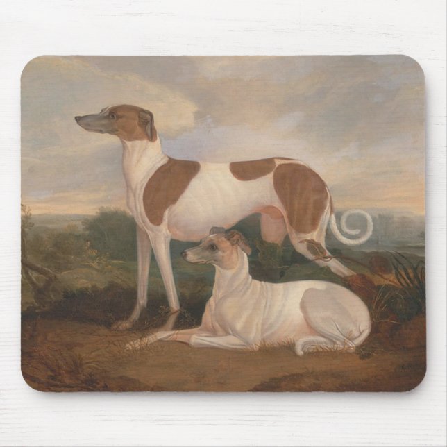 Vintage Greyhounds Mouse Pad (Front)