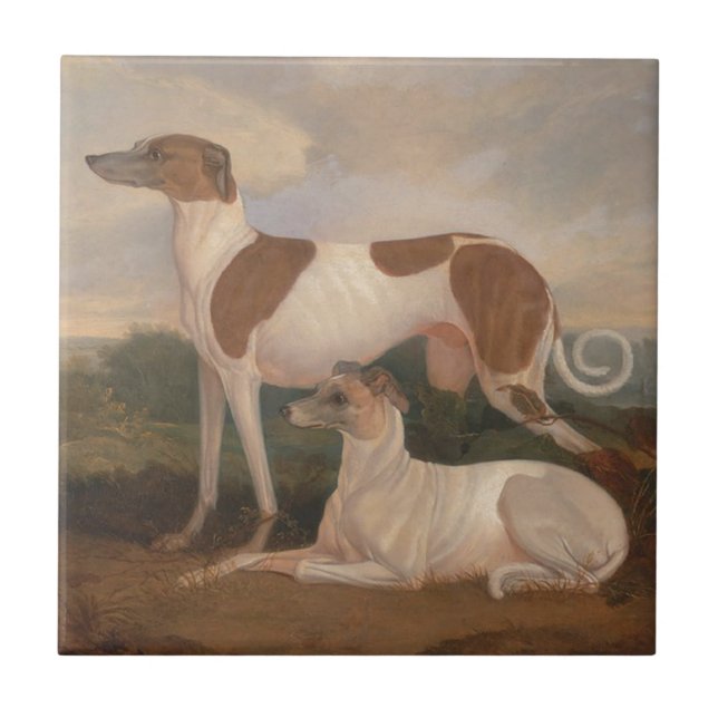 Vintage Greyhounds Tile (Front)