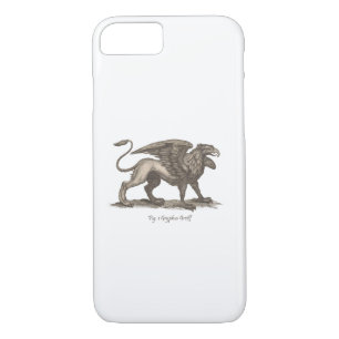 Vintage griffin (gryphus greiff) illustration. iPhone 8/7 case