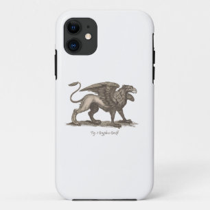 Vintage griffin (gryphus greiff) illustration iPhone 11 case