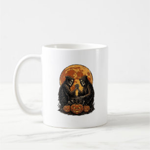 Vintage Grim Reapers Halloween Pumpkin Vector Desi Coffee Mug