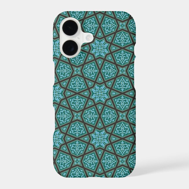 Vintage gris arabe égyptien Motif géométrique (Verso)