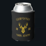 Vintage Groomsmen Best Man Gift Wild Deer Head Can Cooler<br><div class="desc">Celebrate your special day with this exquisite Victorian-inspired Groomsmen Gifts, the perfect blend of classic elegance and contemporary flair. These meticulously designed merchandises are a customized and personalized gift that adds a touch of sophistication to weddings, bachelor parties, engagement parties, and beyond. Each product can be personalized with your groomsmen's...</div>