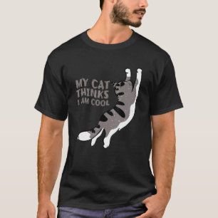 Vintage Groovy  Cool Original My Cat Think I am Co T-Shirt